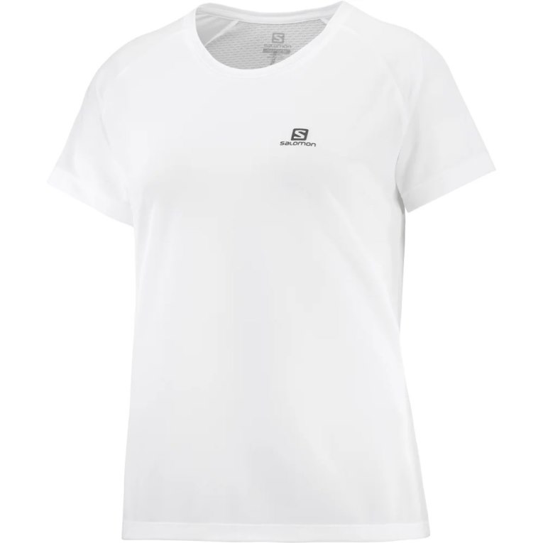 White Salomon Cross Rebel Short Sleeve Women's T-Shirts | PH 94187Y